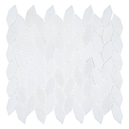 Andova Tiles Channing 1 x 25 Marble Honeycomb Mosaic Wall  Floor Tile SAM-ANDCHA137